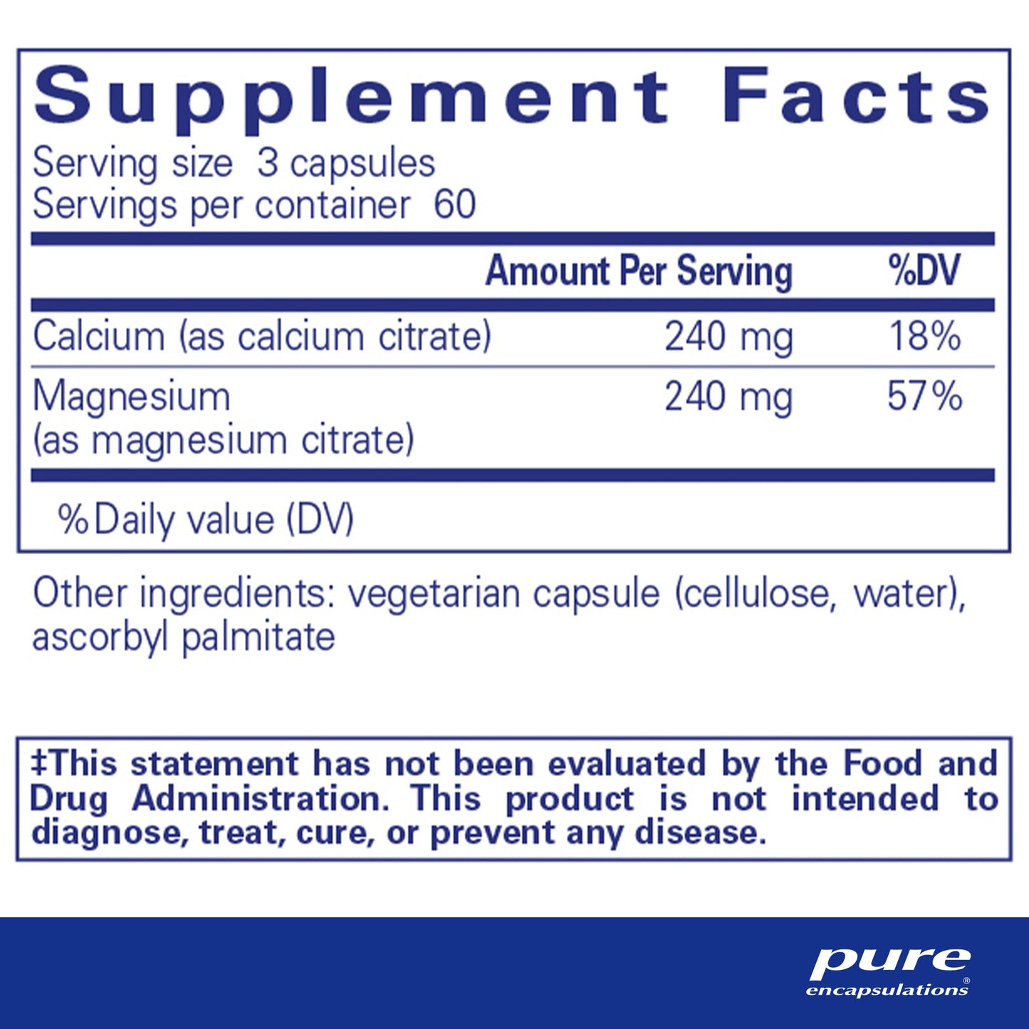 Calcium/Magnesium (citrate)