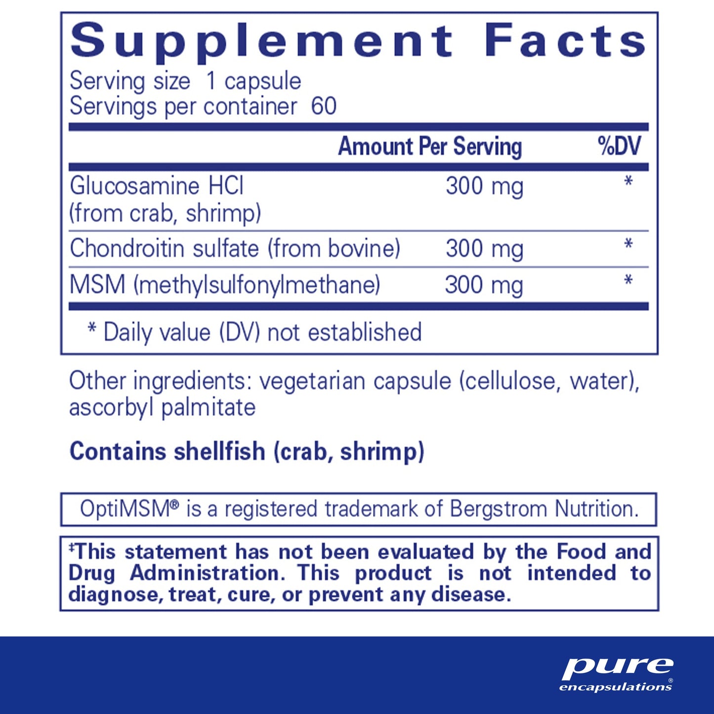 Glucosamine + Chondroitin with MSM